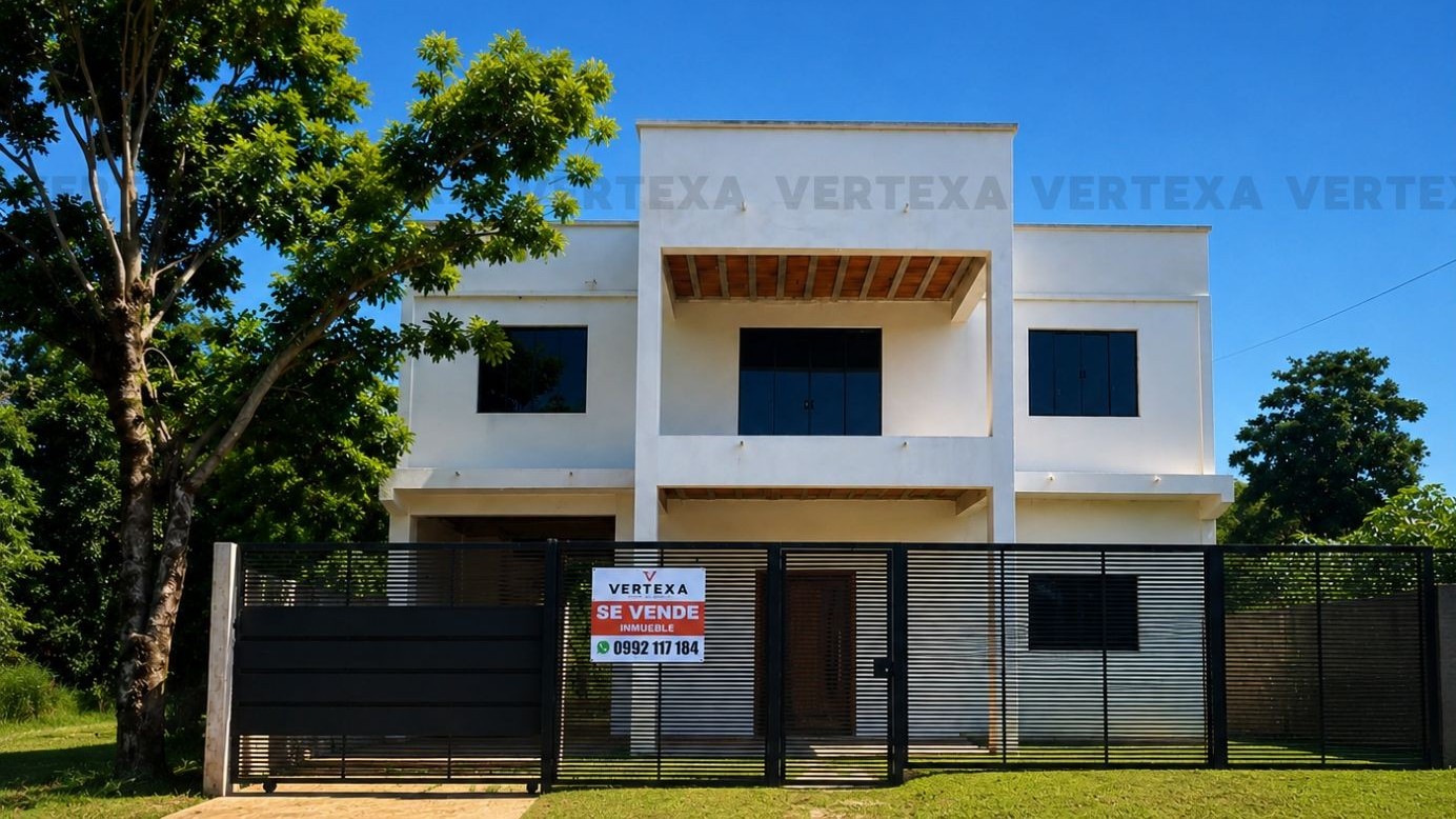 Casa moderna de 2 plantas en venta – Barrio San Juan, Km 9 Acaray